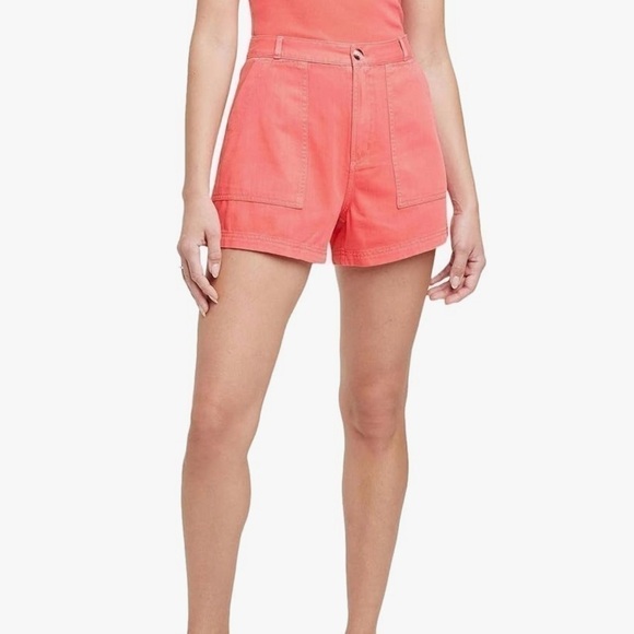 NWT Universal Thread Red High Rise Utility Shorts - Picture 1 of 6